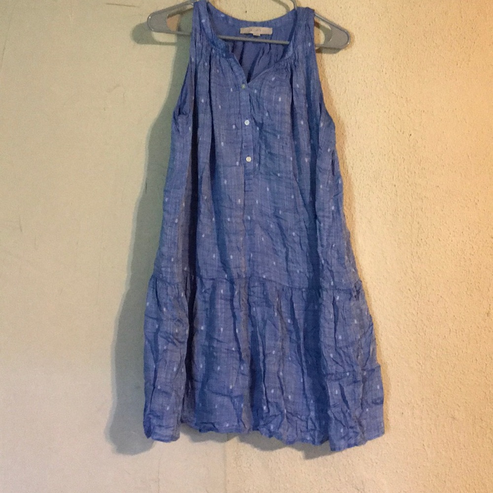 Chambray sleeveless dress